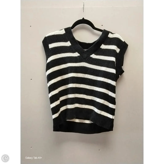 Vest Sweater By Marled In Striped Pattern, Size: S
