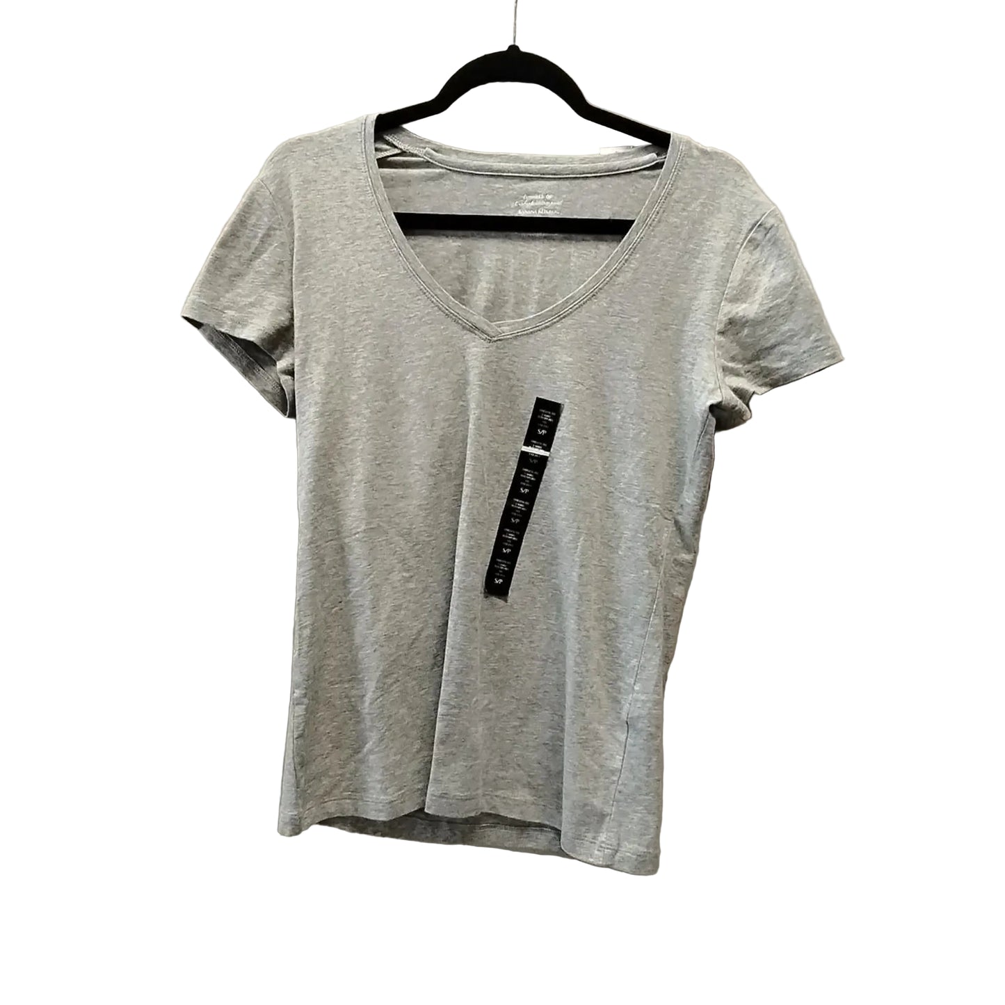 Top Short Sleeve Basic By Banana Republic In Grey, Size: S
