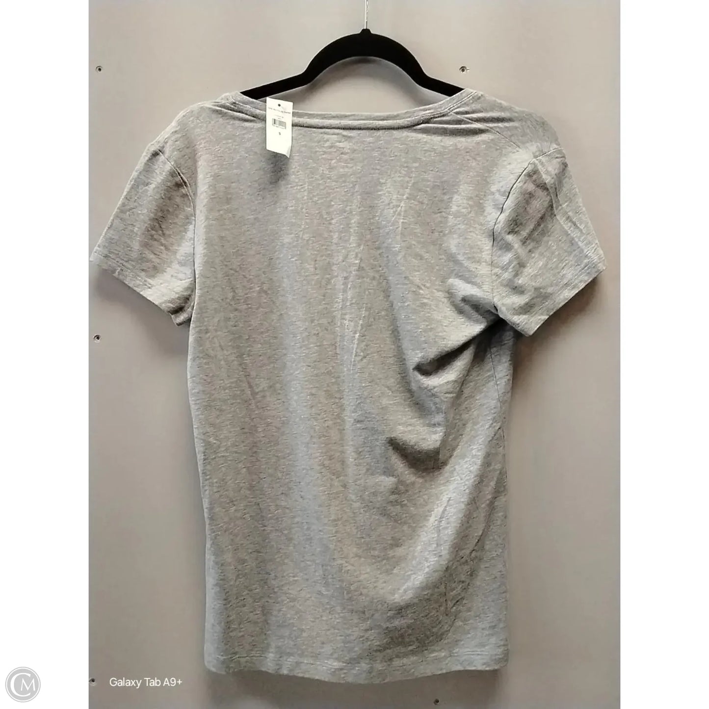 Top Short Sleeve Basic By Banana Republic In Grey, Size: S