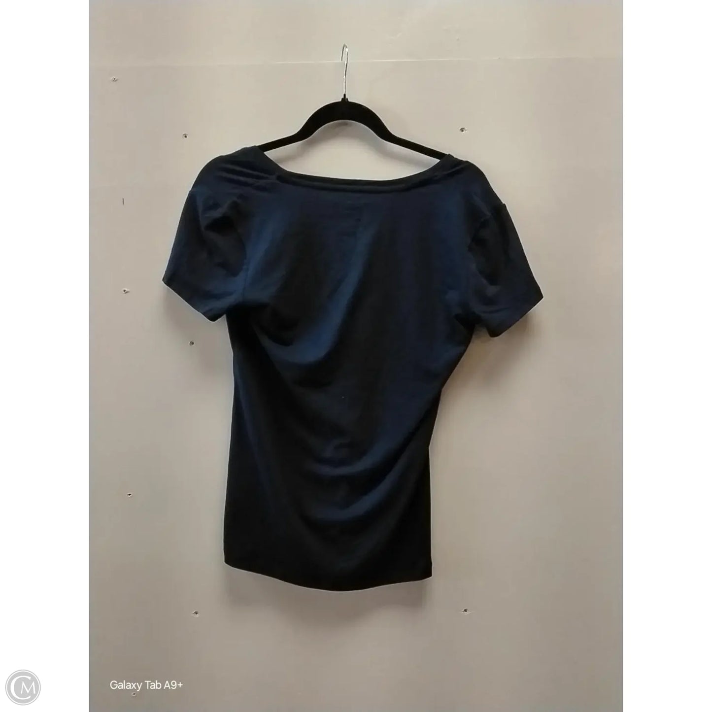 Top Short Sleeve Basic By Banana Republic In Blue, Size: S