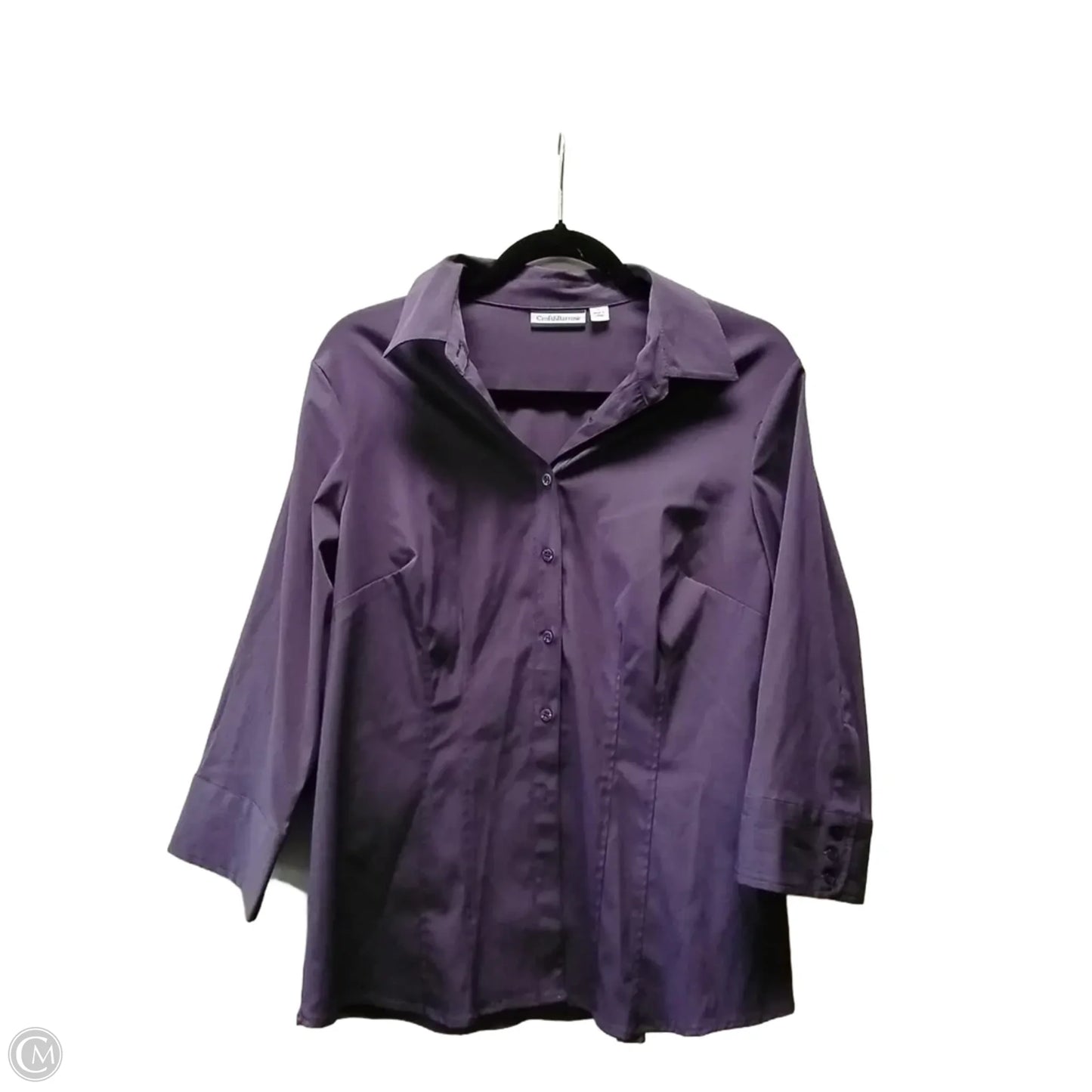 Top Long Sleeve By Croft And Barrow In Purple, Size: L