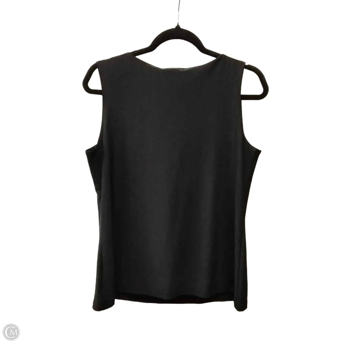 Top Sleeveless By Dressbarn In Black, Size: L