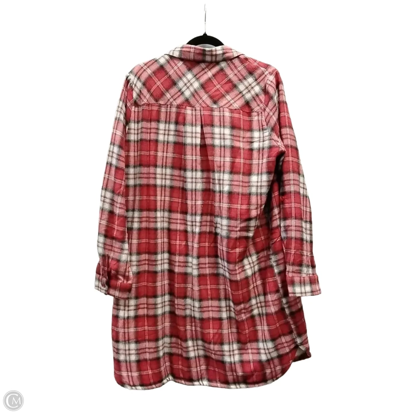 Jacket Faux Fur & Sherpa By Vine & Love In Plaid Pattern, Size: L