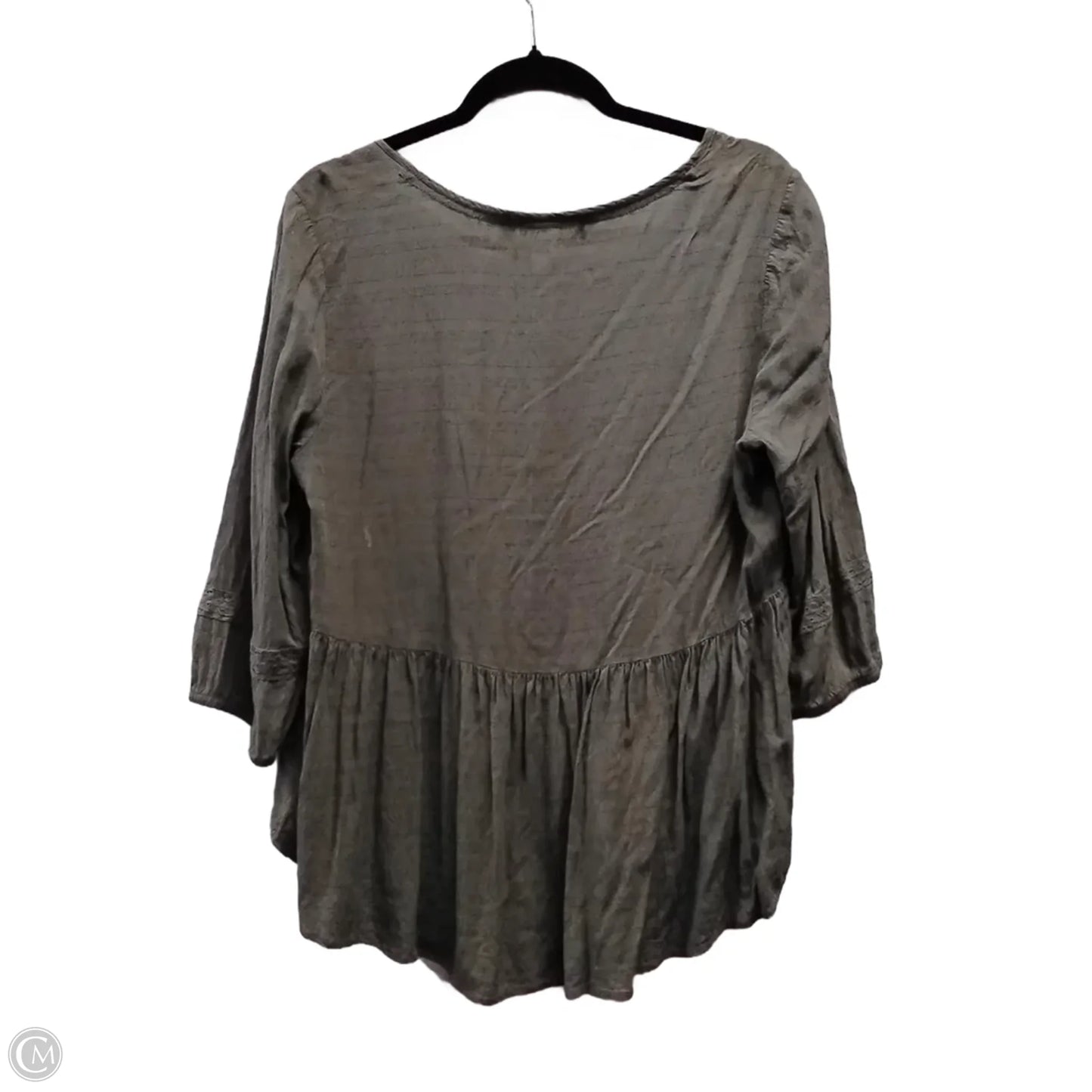 Blouse Long Sleeve By Jolt In Green, Size: Xl