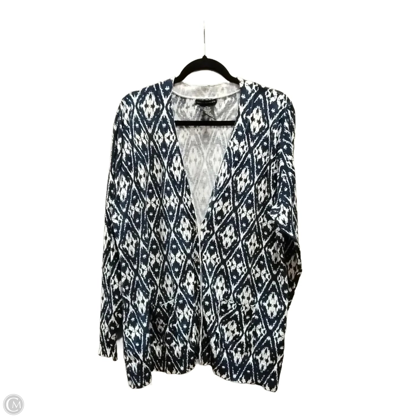Cardigan By Grace Elements In Blue, Size: Xxl