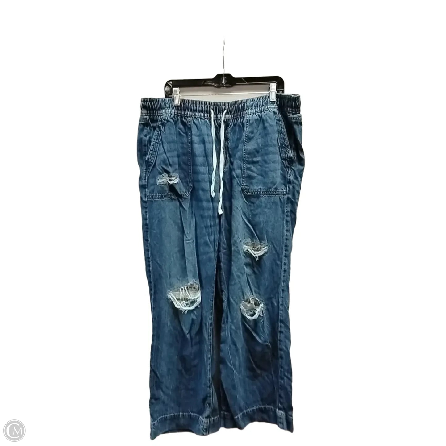 Jeans Wide Leg By Lane Bryant In Blue Denim, Size: 18