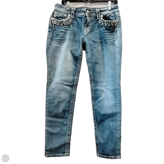 Jeans Skinny By Miss Me In Blue Denim, Size: 10