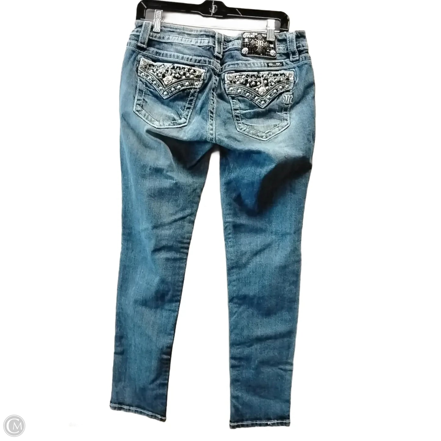 Jeans Skinny By Miss Me In Blue Denim, Size: 10