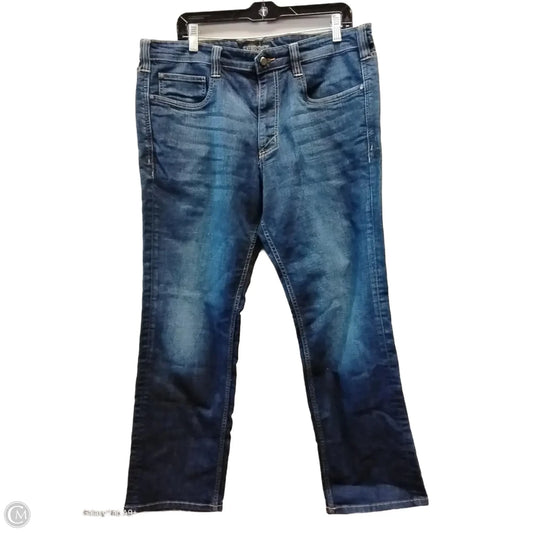 Jeans Straight By Clothes Mentor In Blue Denim, Size: 14