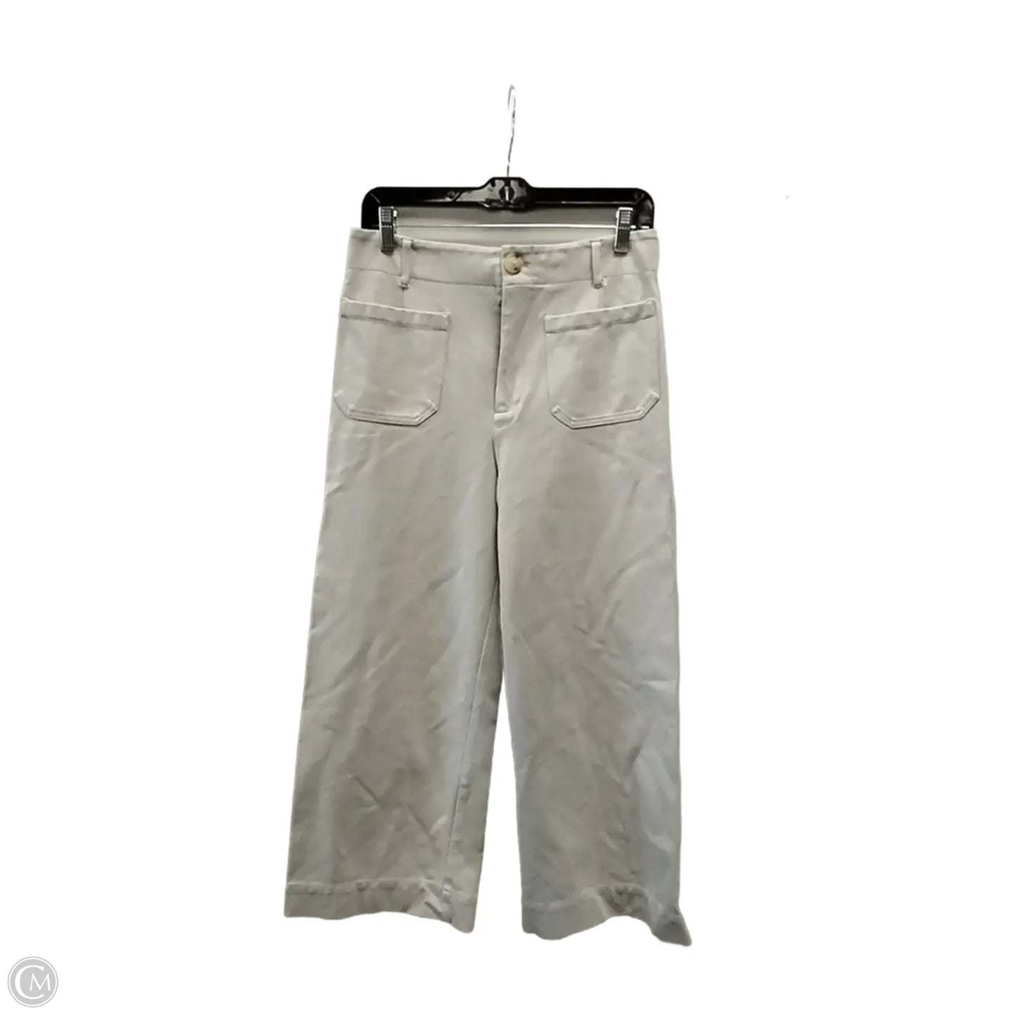 Pants Cropped By Jones And Co In Grey, Size: 10
