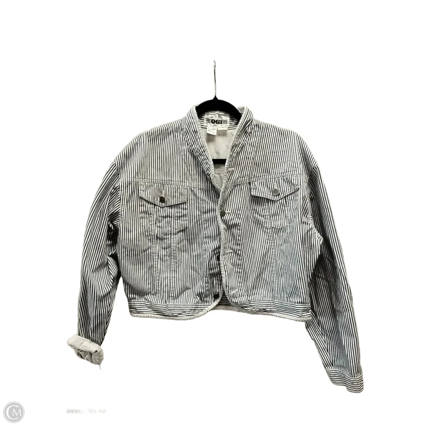 Jacket Other By Deb In Striped Pattern, Size: L