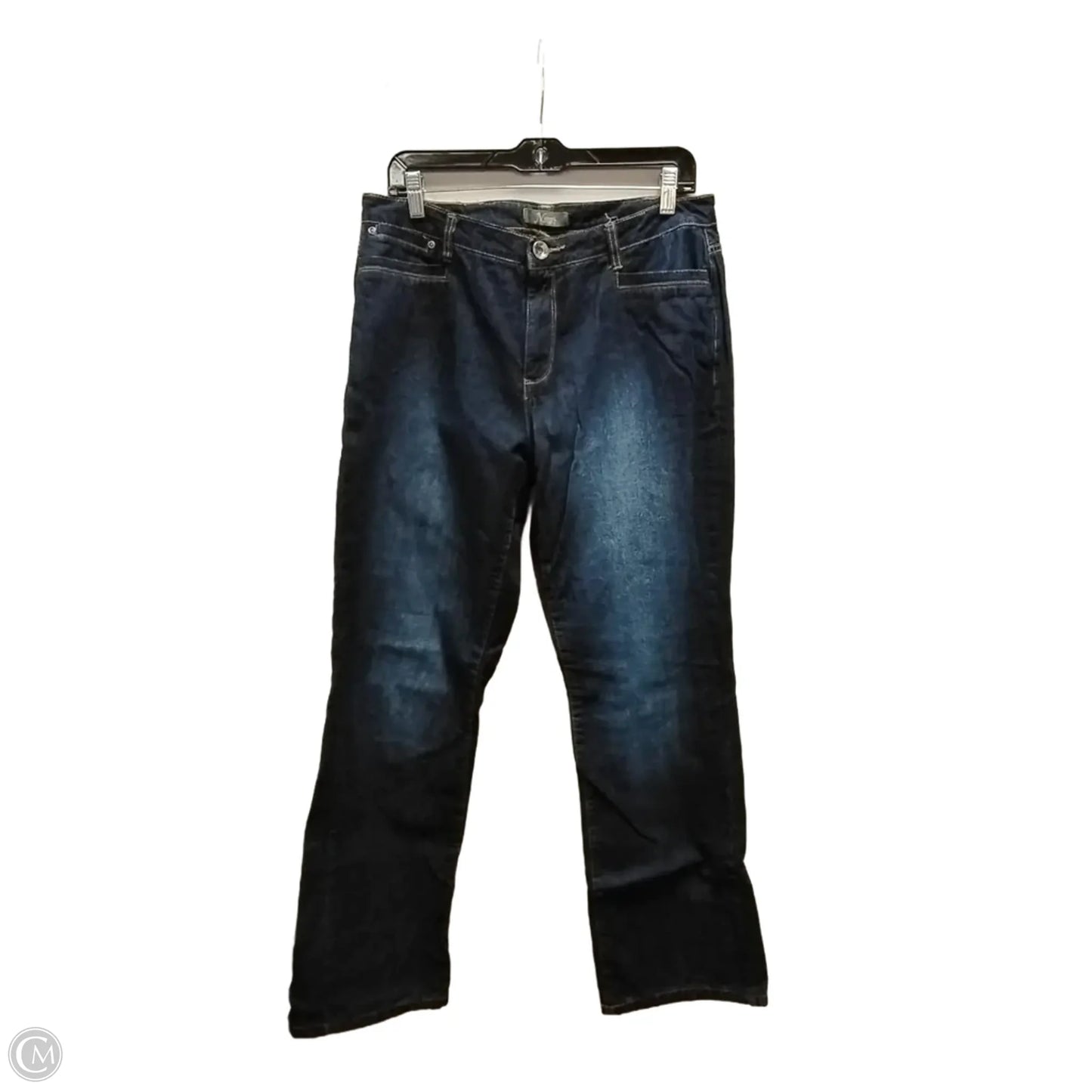 Jeans Wide Leg By Natural Reflections In Blue Denim, Size: 12