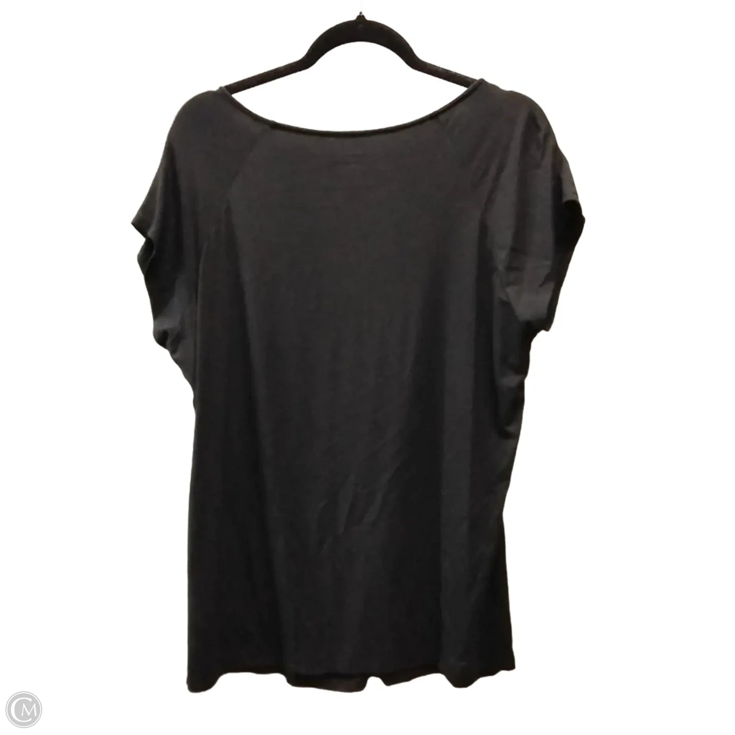 Top Short Sleeve By George In Black, Size: Xl