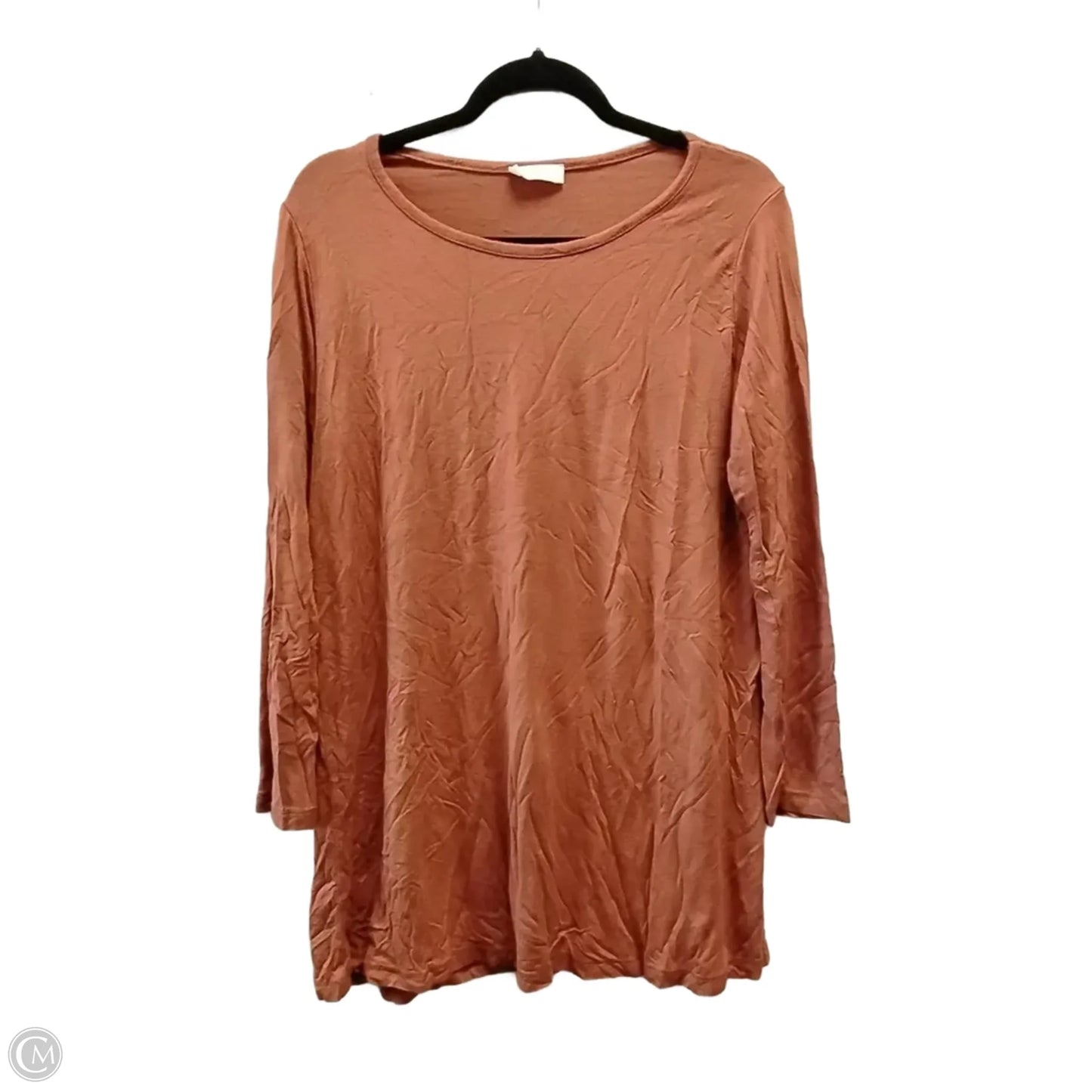 Top Long Sleeve By Clothes Mentor In Orange, Size: Xl