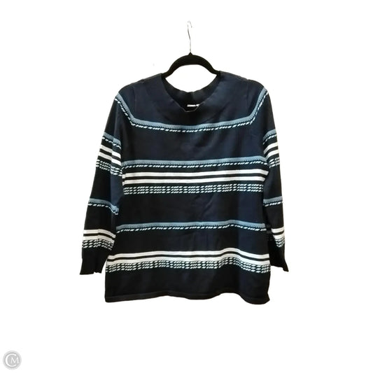 Top Long Sleeve By Christopher And Banks In Blue, Size: Lp