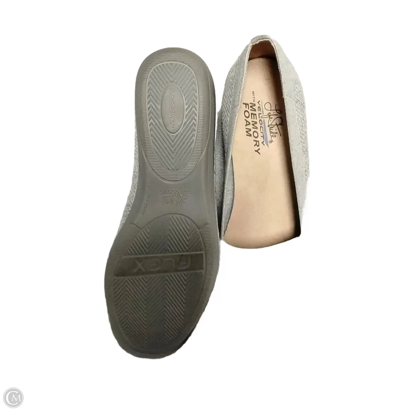 Shoes Flats By Life Stride In Grey, Size: 8.5