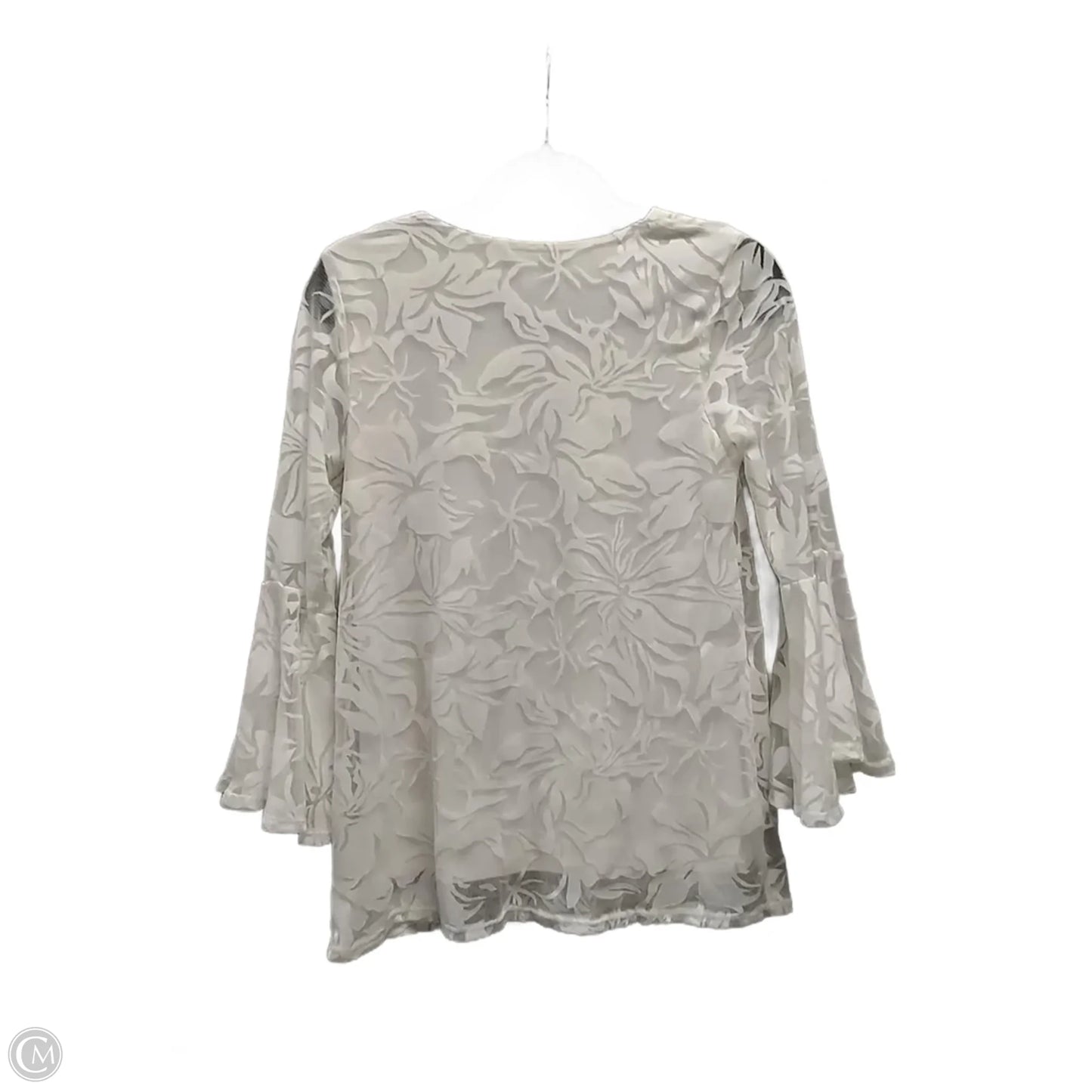 Top Long Sleeve By Alfani In White, Size: Xs