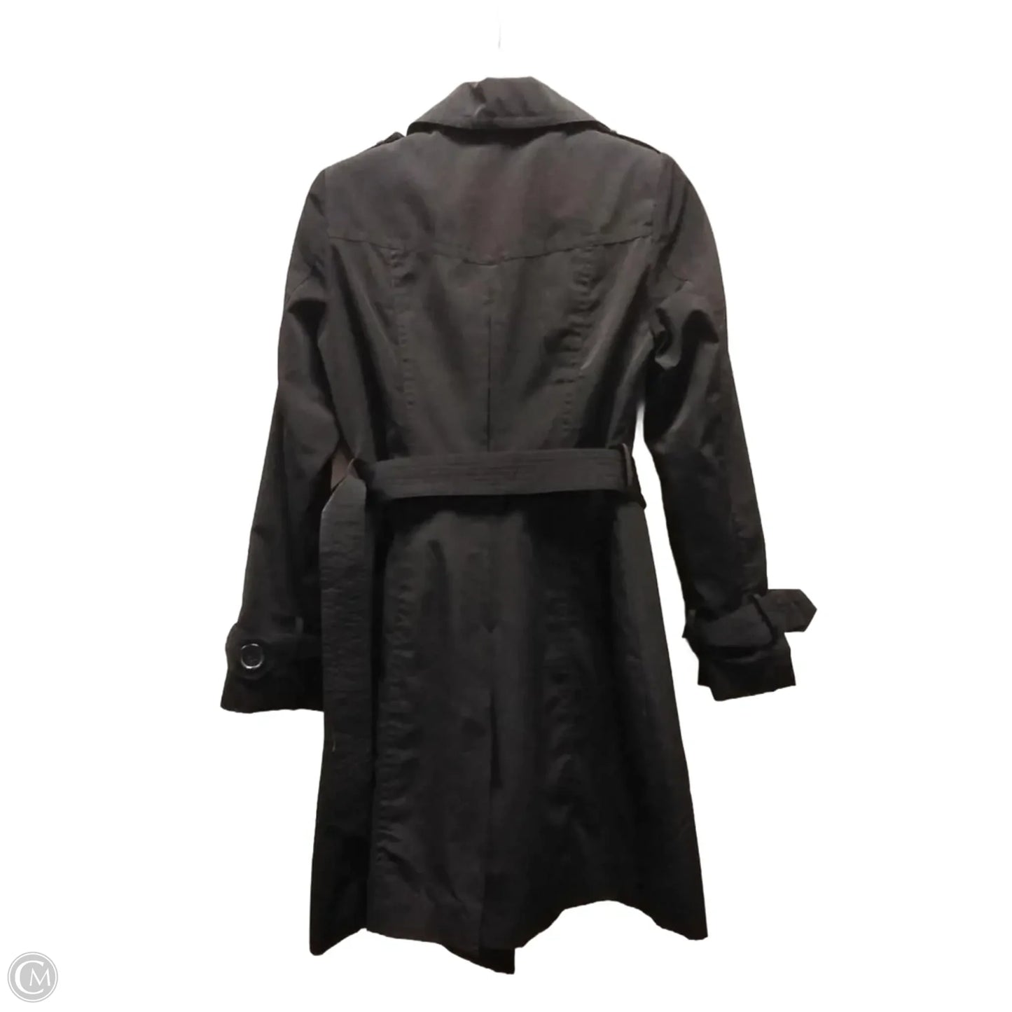 Coat Trench Coat By New York And Co In Black, Size: Xs