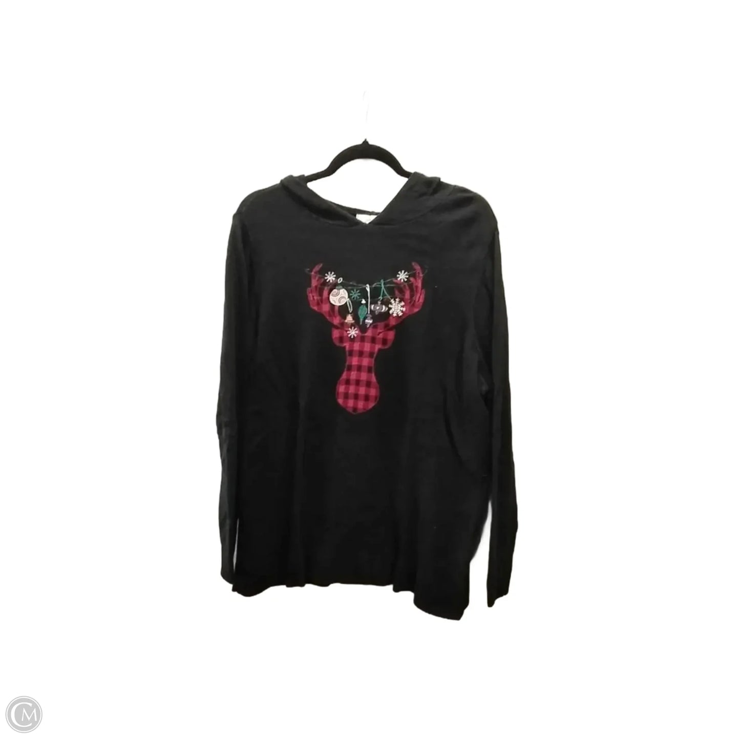 Top Long Sleeve By Cj Banks In Black, Size: 1x