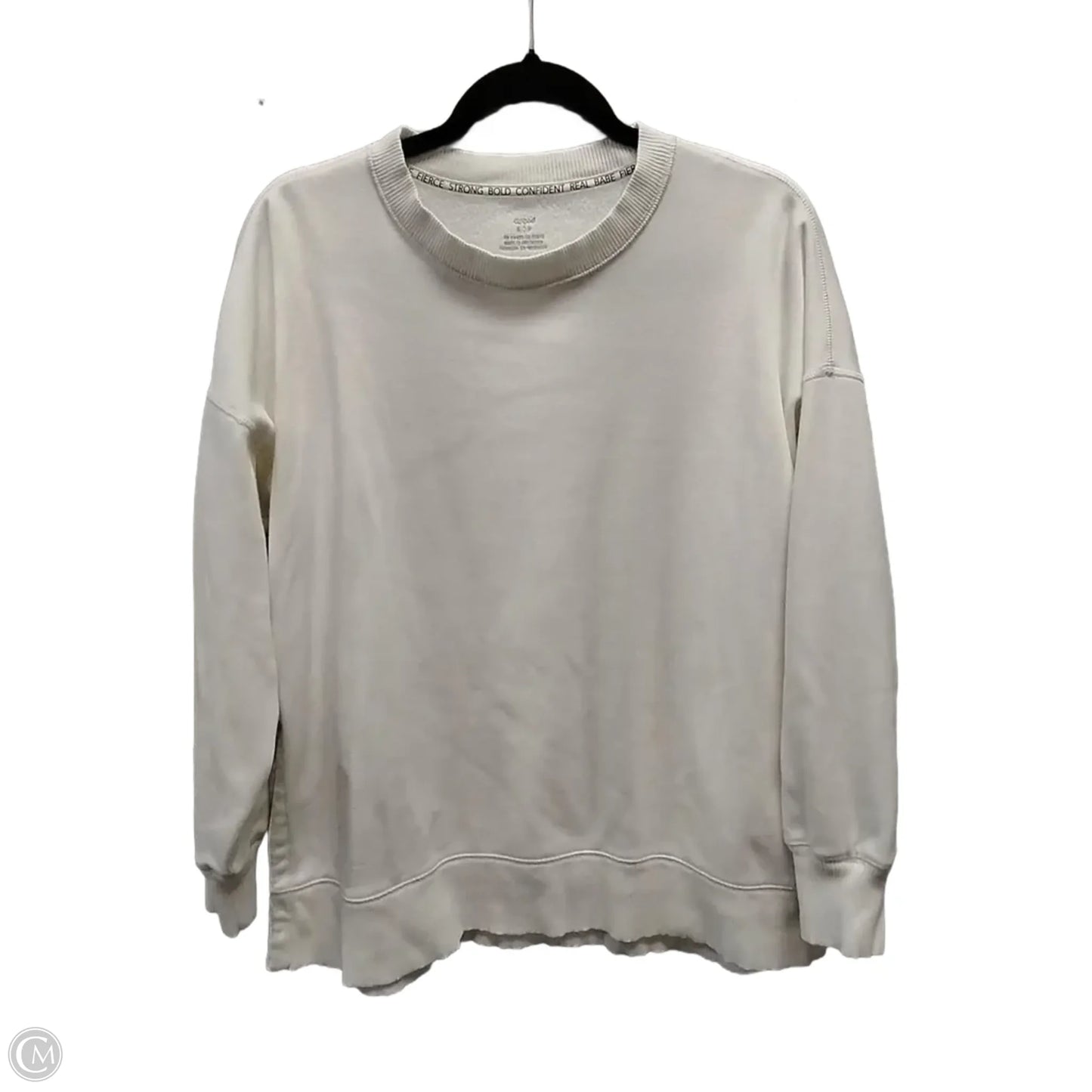 Sweatshirt Crewneck By Aerie In White, Size: S