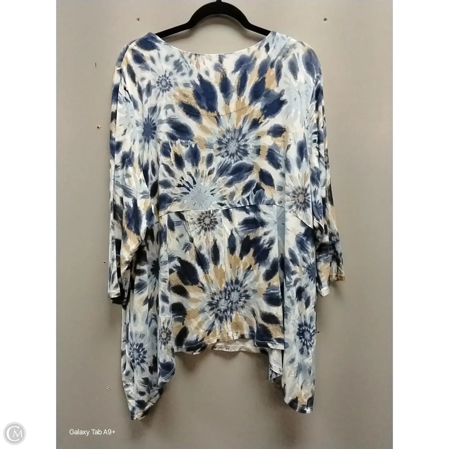 Top Long Sleeve By Ruby Rd In Tie Dye Print, Size: 2x