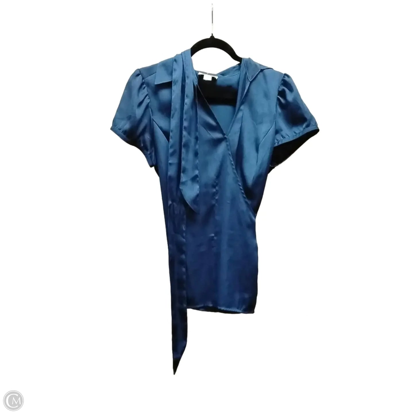 Top Short Sleeve By Loft In Blue, Size: 12