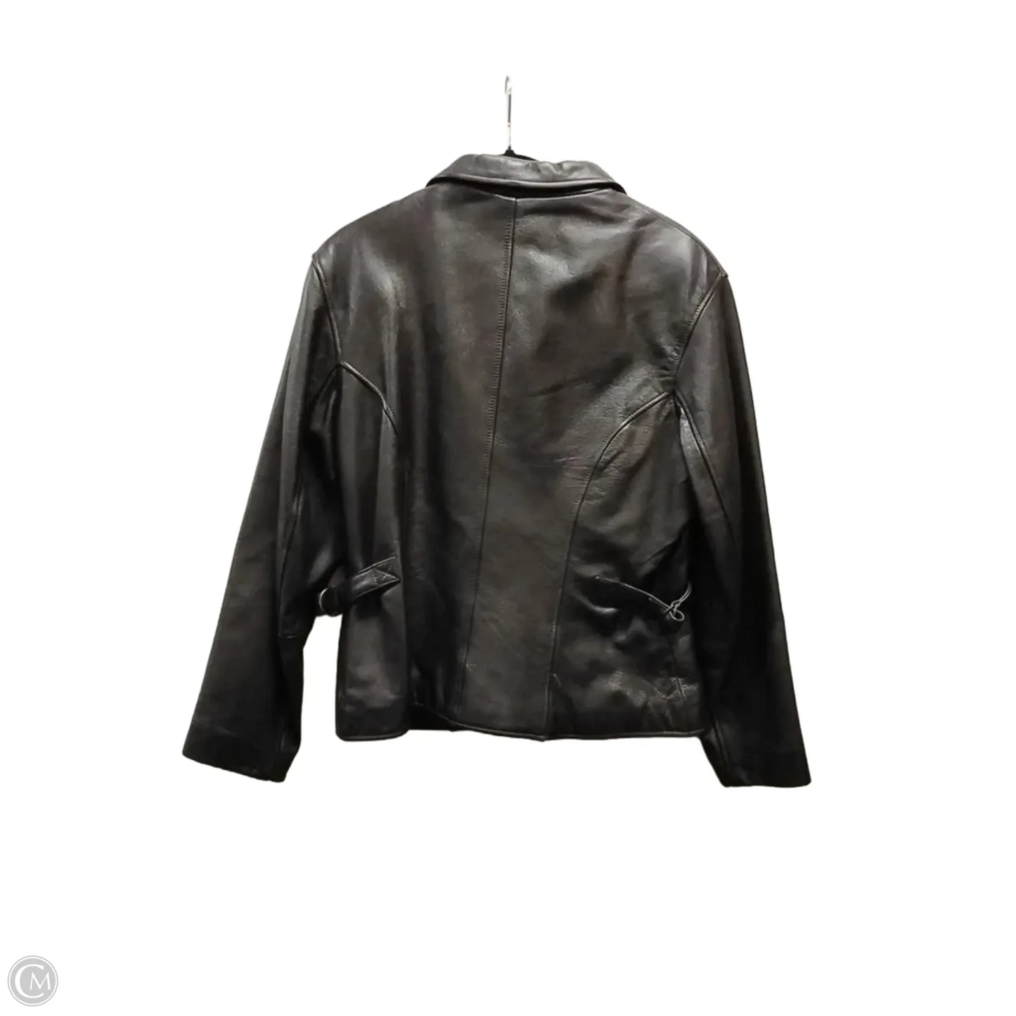 Jacket Leather By Wilsons Leather In Brown, Size: L