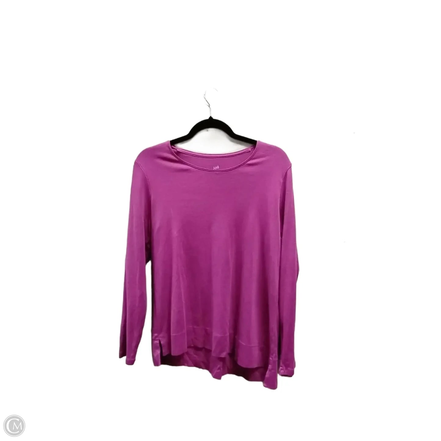Top Long Sleeve Basic By J. Jill In Purple, Size: M