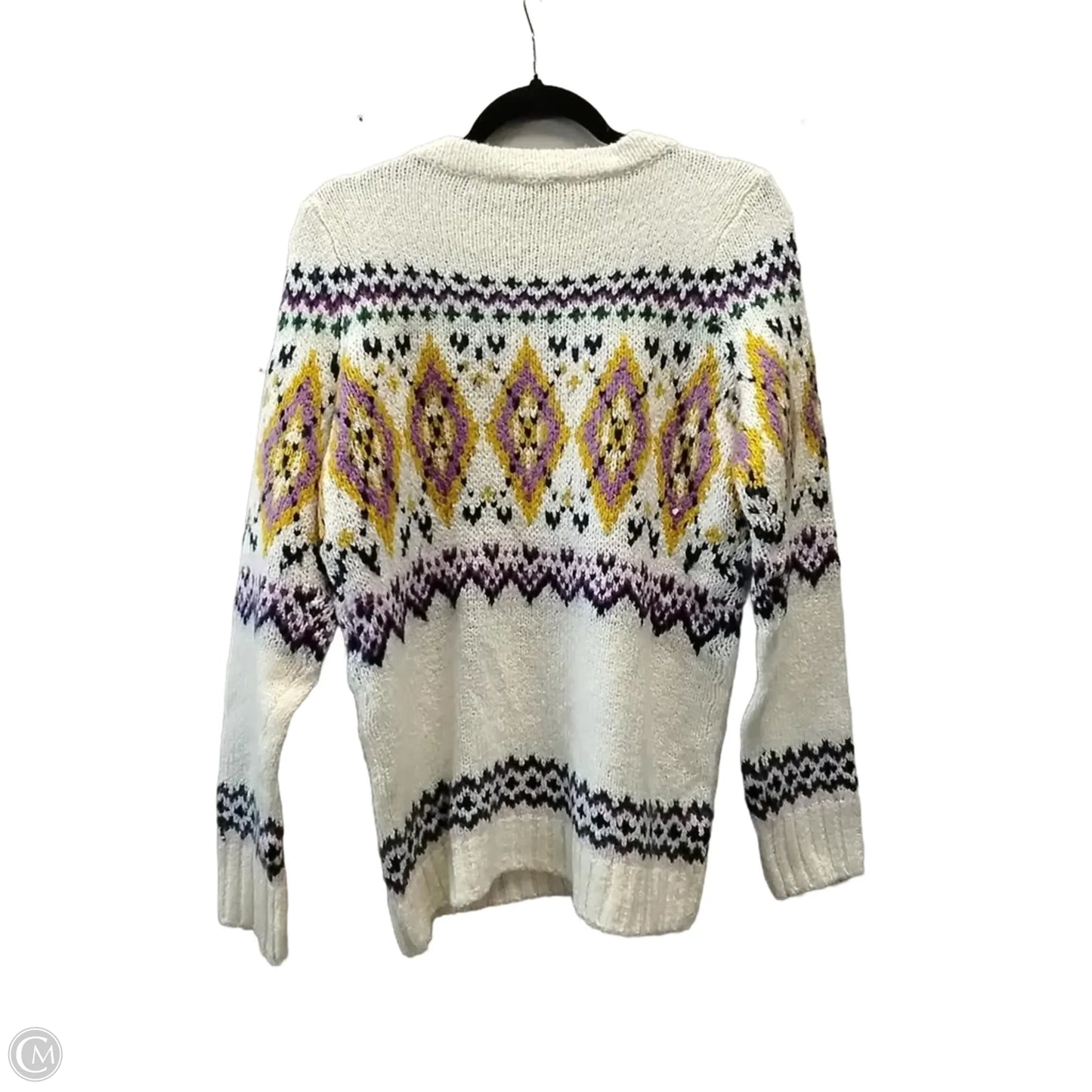 Sweater By Talbots In White, Size: M