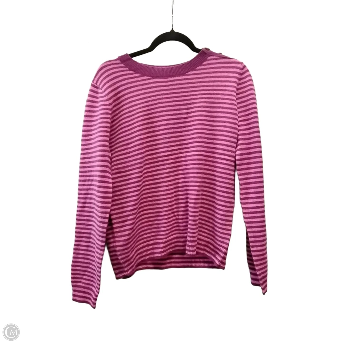 Sweater By Garnet Hill In Striped Pattern, Size: M