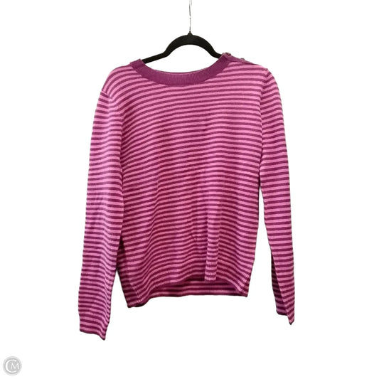 Sweater By Garnet Hill In Striped Pattern, Size: M