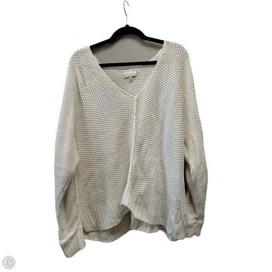 Sweater By Lucky Brand In White, Size: L