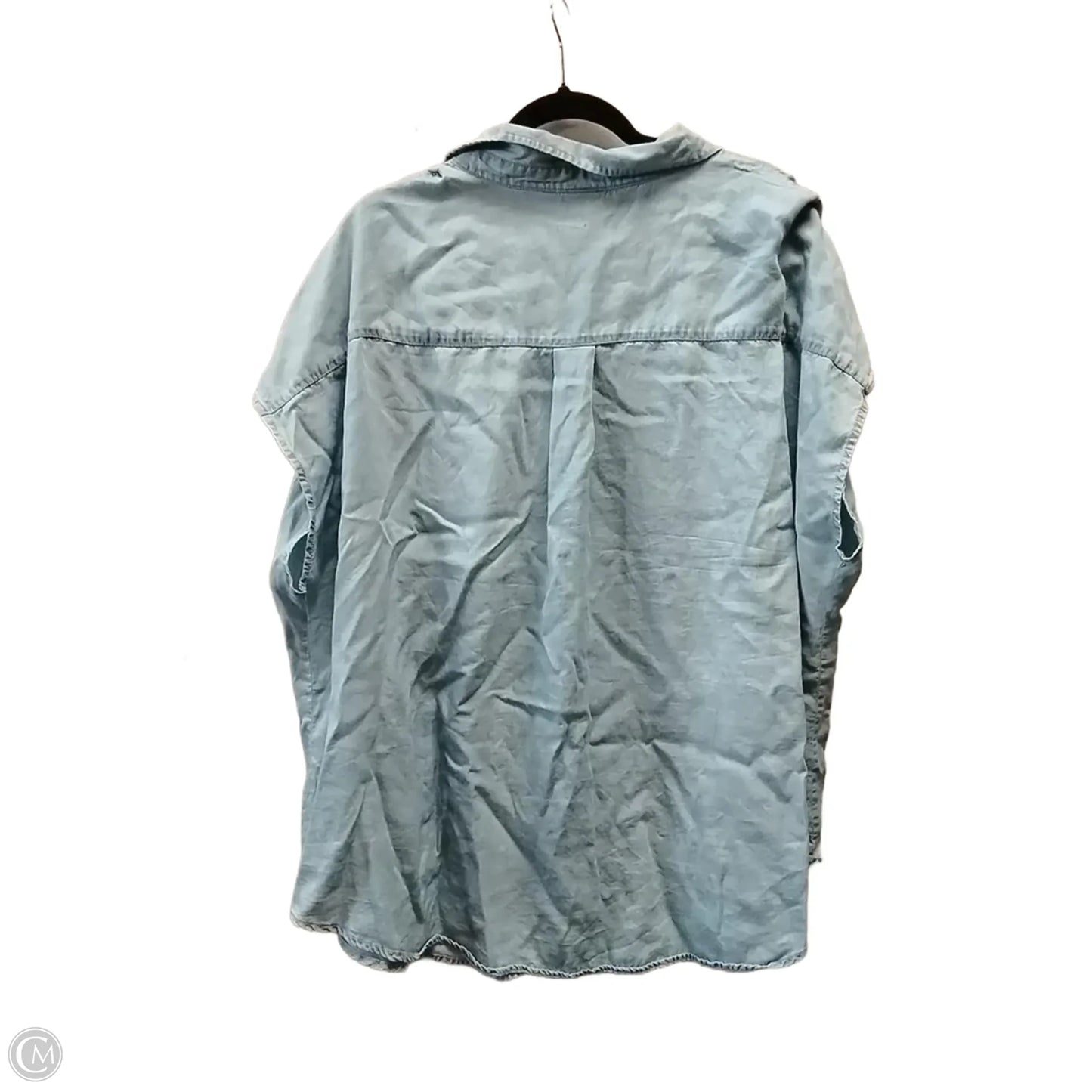 Top Short Sleeve By Torrid In Blue Denim, Size: 3x