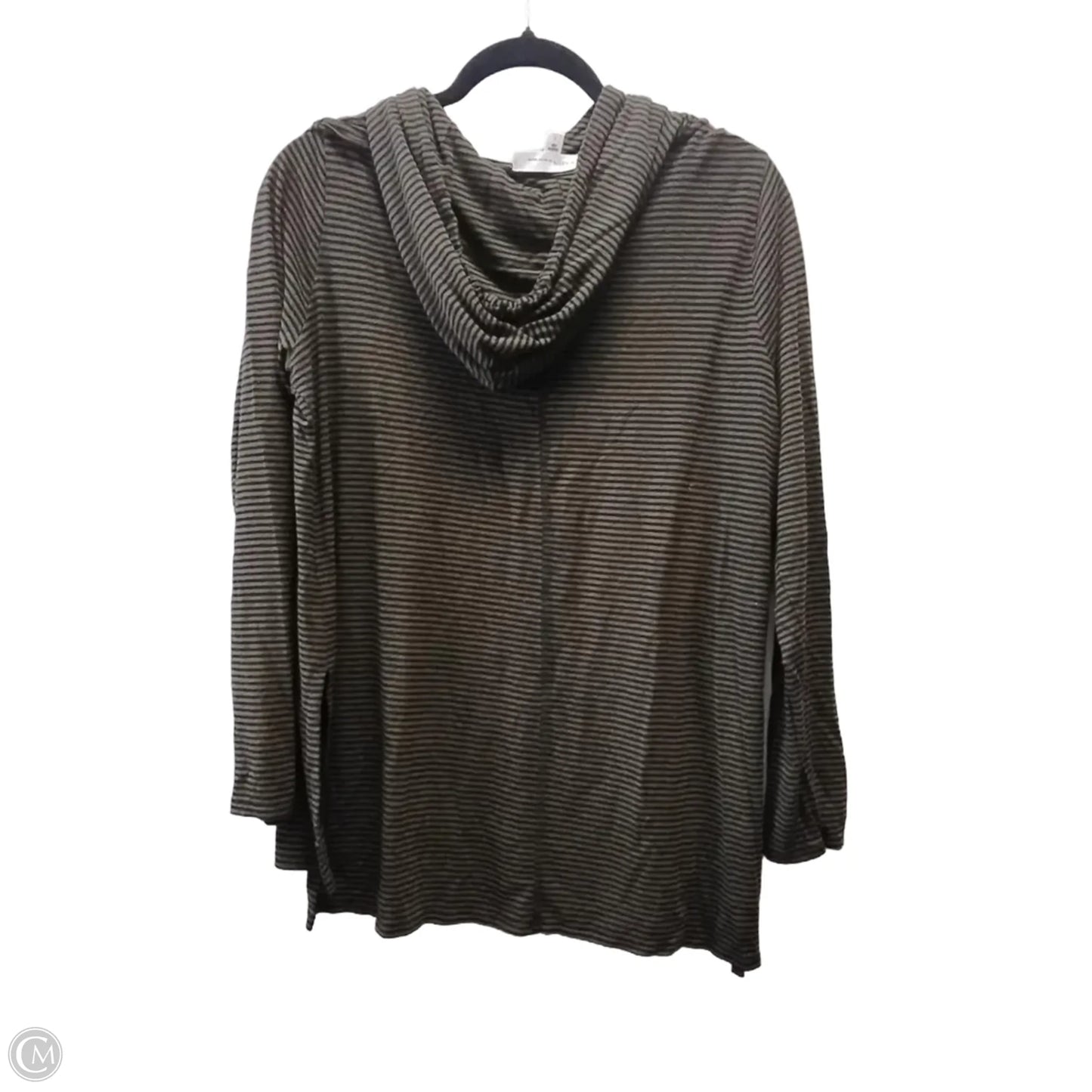 Top Long Sleeve By Karen Kane In Striped Pattern, Size: L
