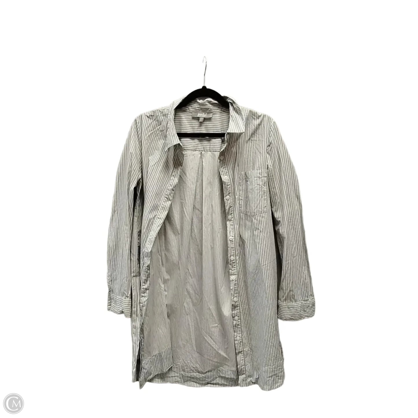 Top Long Sleeve By Marled In Striped Pattern, Size: L