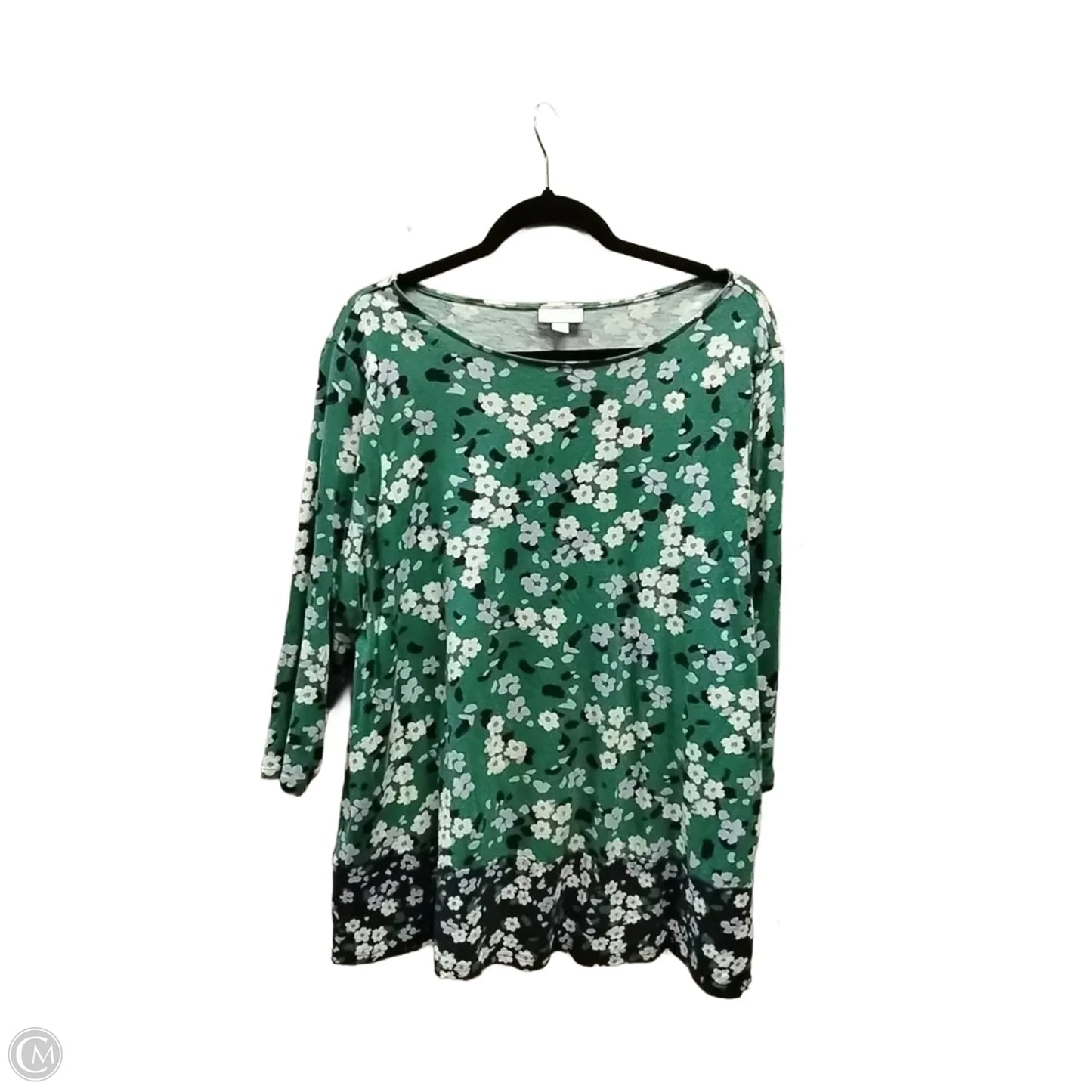 Top Long Sleeve Basic By J. Jill In Green, Size: Xl
