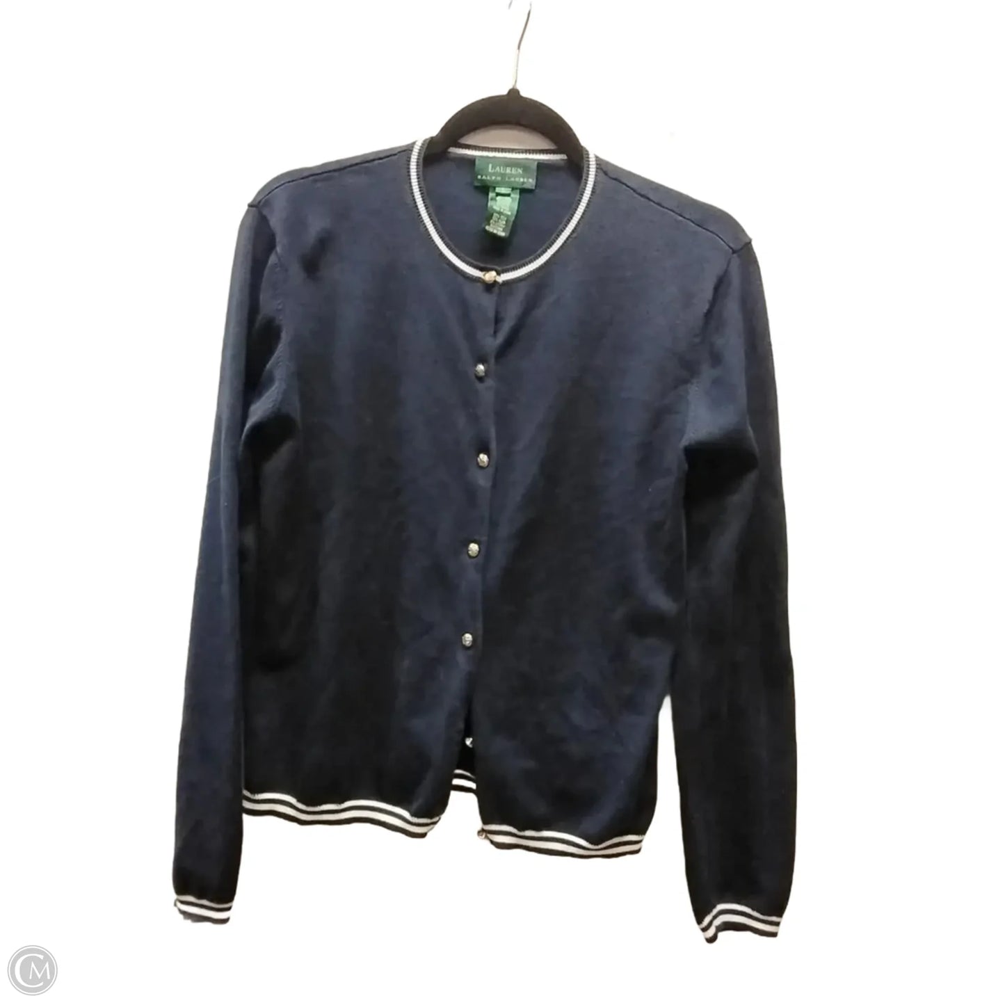 Cardigan By Lauren By Ralph Lauren In Blue, Size: L