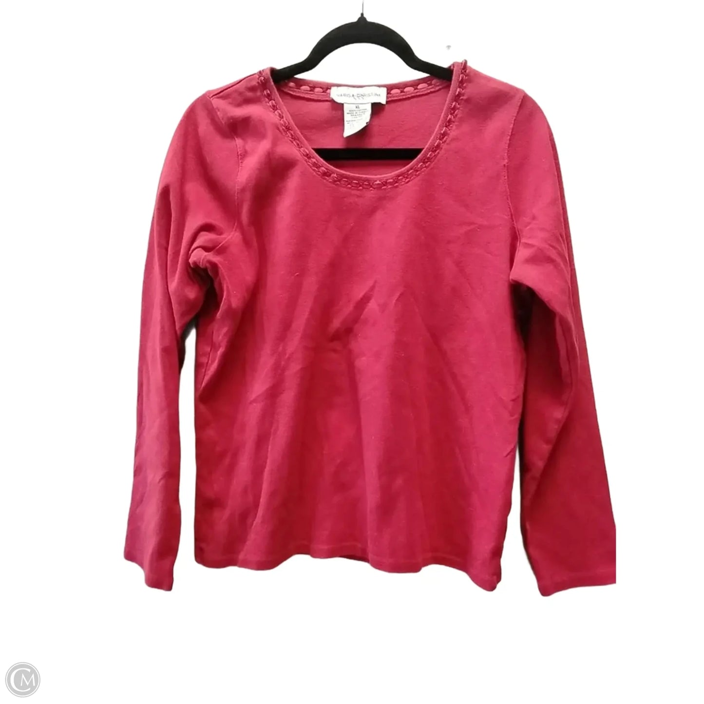 Top Long Sleeve By Marisa Christina In Red, Size: Xl
