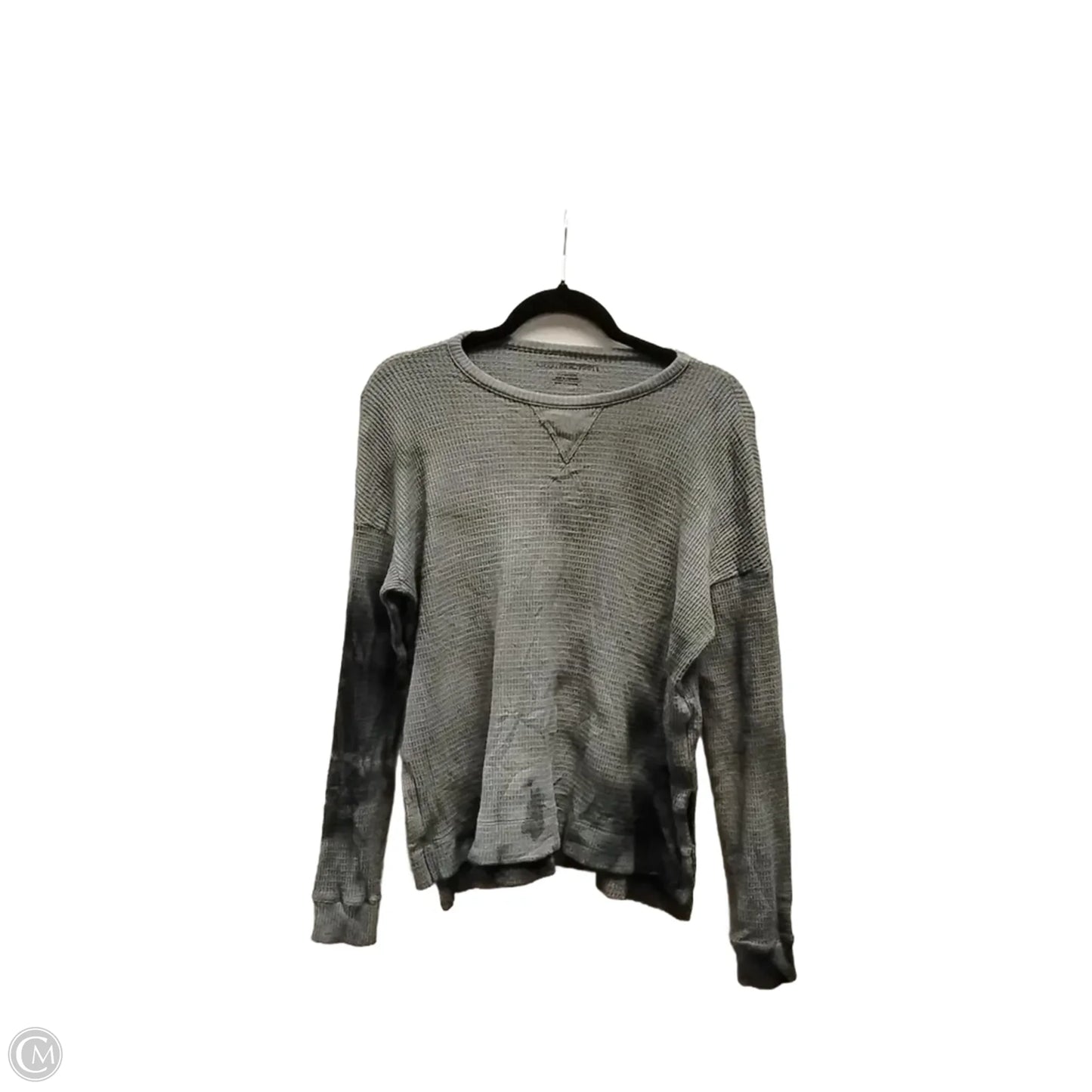 Top Long Sleeve By American Eagle In Grey, Size: Xs