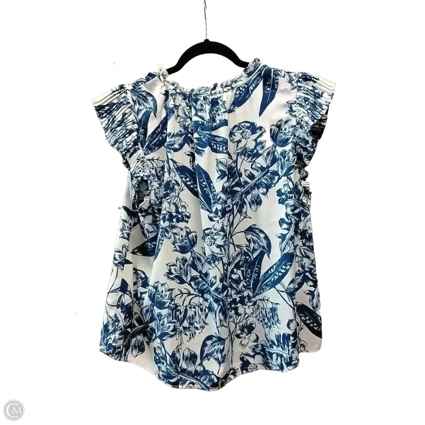 Top Short Sleeve By Abercrombie And Fitch In Floral Print, Size: M