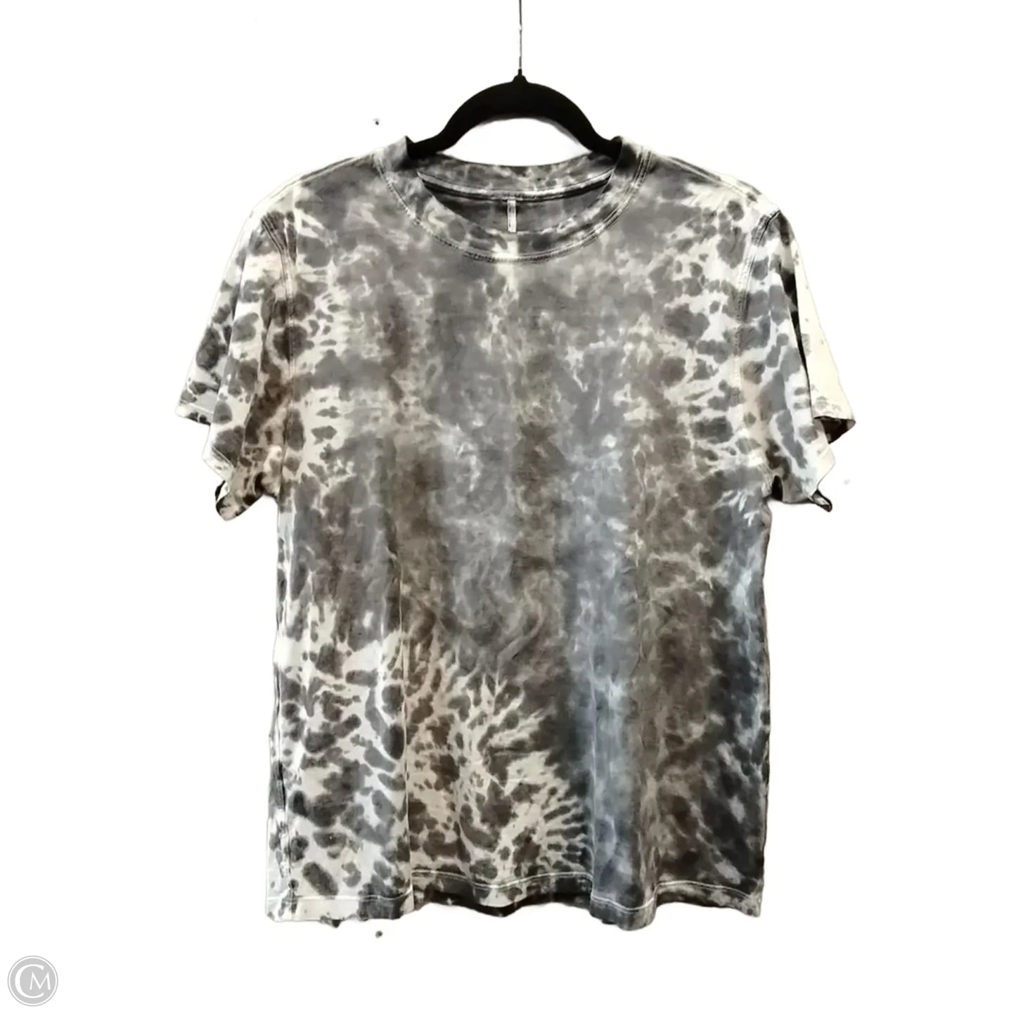 Athletic Top Short Sleeve By Lululemon In Tie Dye Print, Size: L