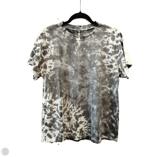 Athletic Top Short Sleeve By Lululemon In Tie Dye Print, Size: L