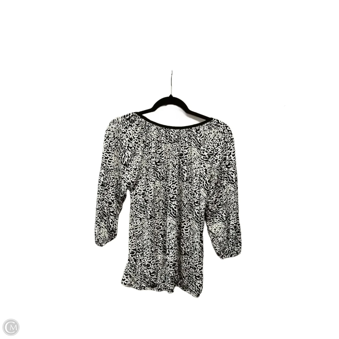 Top 3/4 Sleeve By Michael By Michael Kors In Geometric Pattern, Size: Sp