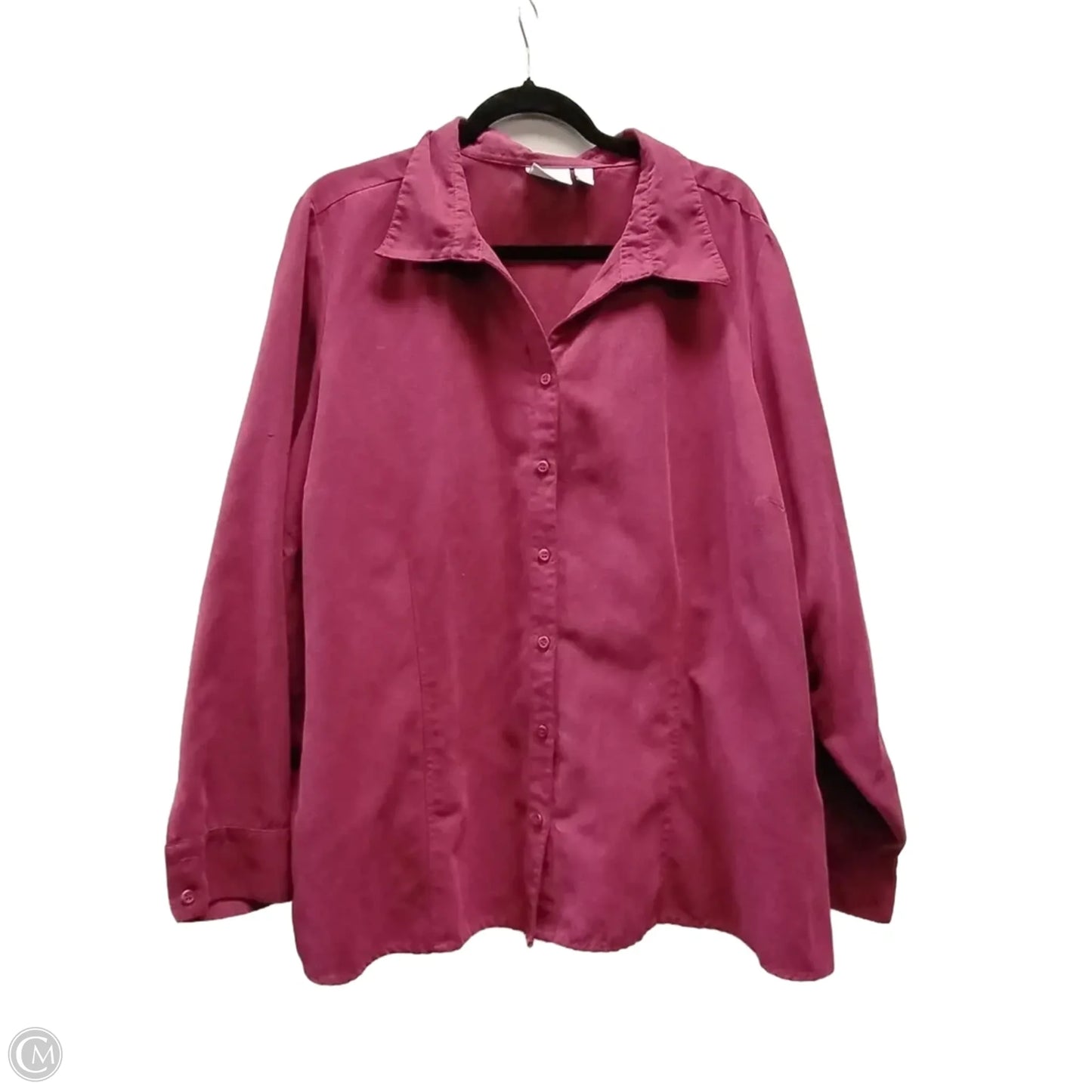 Top Long Sleeve By Sonoma In Red, Size: 3x