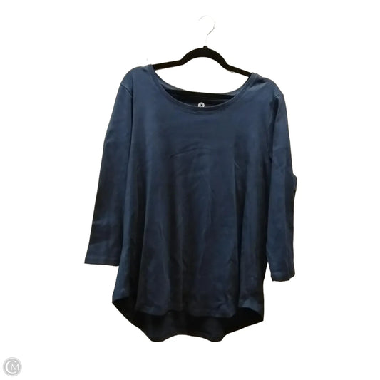 Top Long Sleeve By Ruby Rd In Blue, Size: 2x