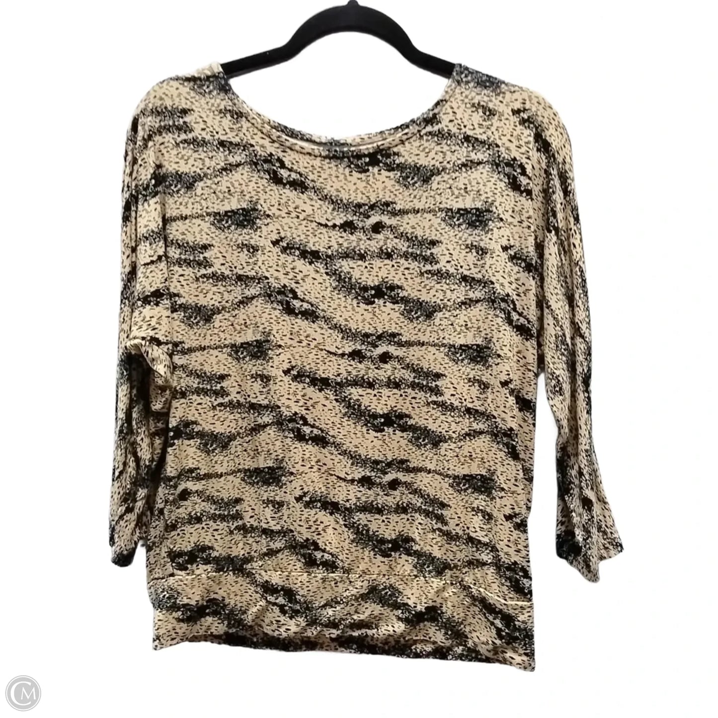 Top Long Sleeve By Jm Collections In Orange, Size: S