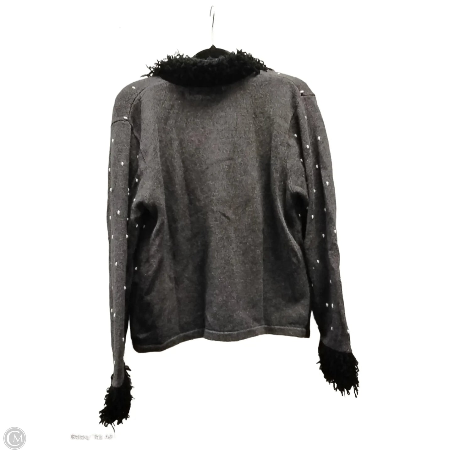 Cardigan By Karen Scott In Grey, Size: M