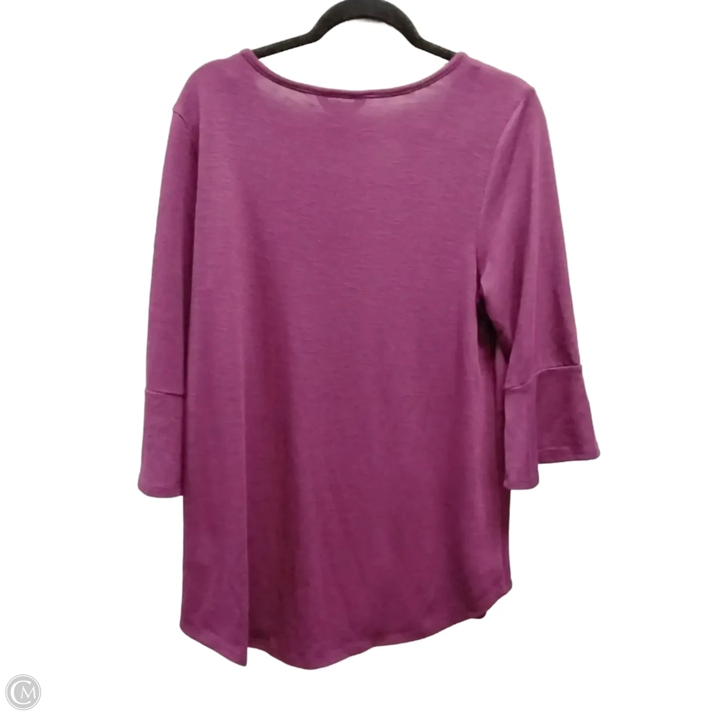 Top Long Sleeve By Jones New York In Purple, Size: L