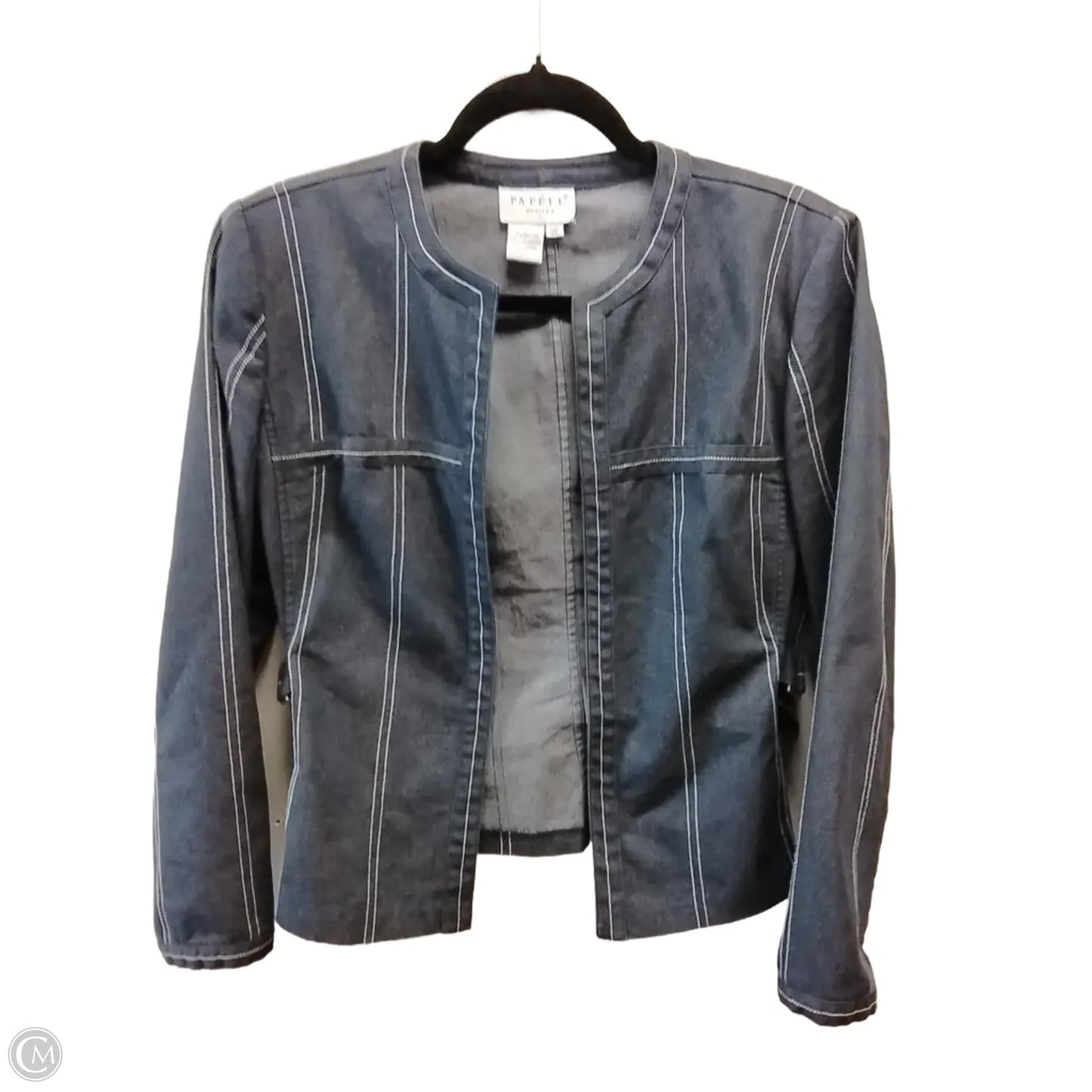 Jacket Denim By Clothes Mentor In Blue, Size: 8p