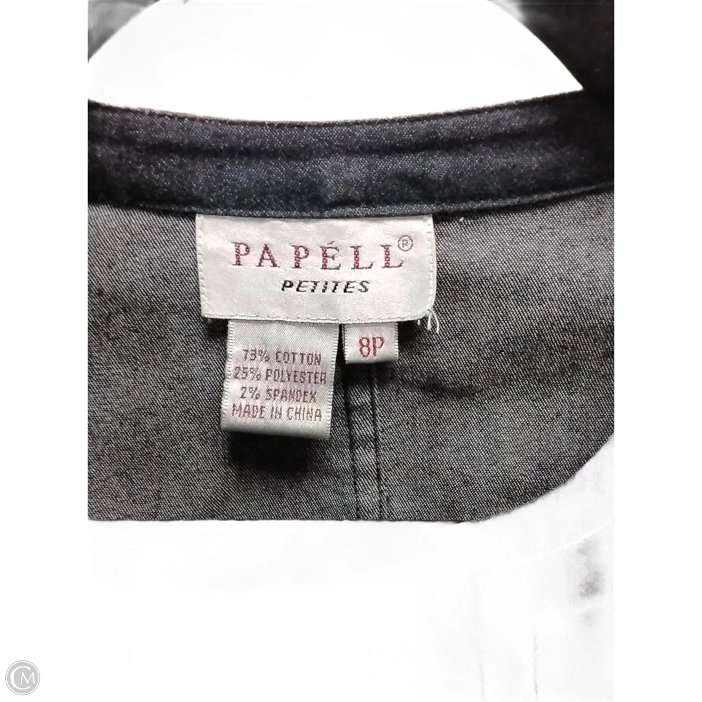 Jacket Denim By Clothes Mentor In Blue, Size: 8p